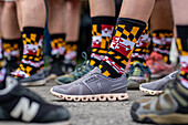Maryland state flag socks