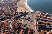 Aerial view of Sitio of Nazare, Portugal