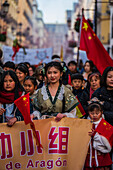 Chinese New Year celebrations in the streets of Zaragoza, Spain