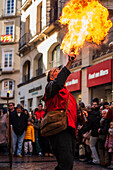 Chinese New Year celebrations in the streets of Zaragoza, Spain