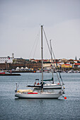 Sailing boats in Marina of Peniche