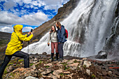 Dynjandi-Wasserfall in den Westfjorden von Island.