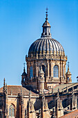 The intricate architecture of the New Cathedral dome in Salamanca, Spain captured beautifully.