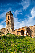 A Caliphal mosque converted to a church in Almonaster la Real, blending cultural heritage.