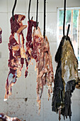 Local butchery in Mto wa Mbu, Tanzania