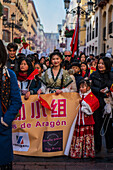 Chinese New Year celebrations in the streets of Zaragoza, Spain