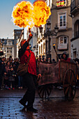 Chinese New Year celebrations in the streets of Zaragoza, Spain