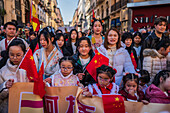 Chinese New Year celebrations in the streets of Zaragoza, Spain