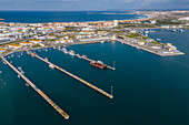 Aerial view of Marina de Peniche sports port