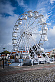 Ferris wheel in square of Sitio, Nazare, Portugal