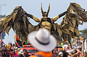 The Battle of Flowers during Barranquilla Festival, Colombia