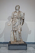 Colossal statue of Genius in the Farnese Collection, National Archaeological Museum of Naples, Naples, Italy. Also called the Farnese Lar.