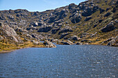 The Lagunas Negras Trail, located in the municipality of Vetas, Santander, is a hiking route located in the Páramo de Santurbán. It is a route with high mountain landscapes, characterized by impressive rock formations and lagoons of glacial origin with the presence of fauna and flora subject to conservation, among them is the endemic species of frailejon, Espeletia santanderensis.