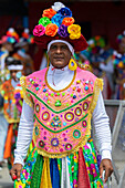 Farotas de Talaigua during Great Parade of Barranquilla's Carnival, Colombia