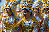 The Battle of Flowers during Barranquilla Festival, Colombia