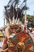 The Battle of Flowers during Barranquilla Festival, Colombia