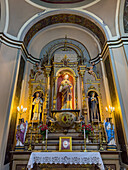 An altarpiece in a side chapel of the Cathedral of Salta in Salta, Argentina.