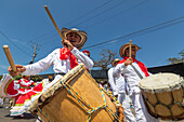 The Battle of Flowers during Barranquilla Festival, Colombia