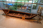An indigenous canoe in the Bicentennial Cultural Center, Santiago del Estero, Argentina.