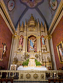 The ornate altarpiece in the Most Sacred Sacrament Chapel the Cathedral of Salta in Salta, Argentina.
