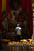 Holy Week in Santa Fe de Antioquia. The celebration of this Catholic tradition in this municipality in the department of Antioquia, Colombia, is one of the most important in the country. The processions through its old cobblestone streets are a tradition dating back to the colonial era and are accompanied by the smoke of incense and the songs and prayers of the penitents who accompany them.