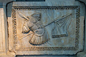 Bas relief from the Hadrianeum in the Farnese Collection, National Archaeological Museum of Naples, Naples, Italy.
