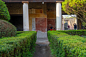 Atrium of the House of Venus in the Shell, II.3.3, in the ancient Roman ruins of Pompeii, Italy.