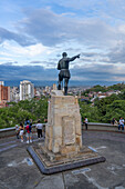 Statue of Sebastian de Belalcazar, a Spanish conquistador and founder of Santiago de Cali in Cali, Colombia.