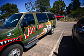 Lady Luck pinup painted on car