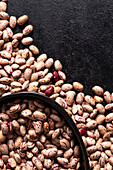 Borlotti beans in black skin
