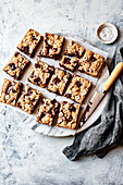 Hazelnut Blondies (chocolate biscuit bar)