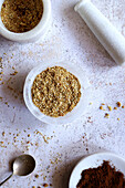 Australian dukkah preparation made from wattle seeds.