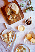 Traditional Australian damper bread with Wattleseed flavour, known for its thick, crispy outside and dense, doughy inside.
