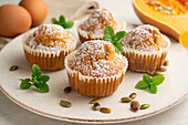 Pumpkin and carrot muffins