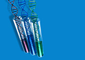 DNA testing, conceptual illustration
