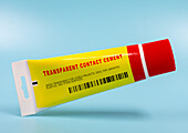 Transparent contact cement