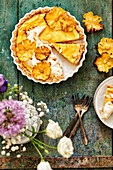 Gluten-free coconut and pineapple tart