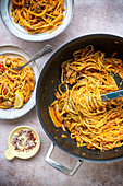 Cowboy butter chicken pasta