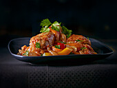 Basque-style chicken with peppers and tomatoes