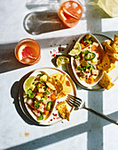 Yellowtail ceviche with pineapple, preserved lemon and chilli