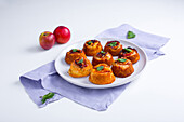 Pfirsich-Upside Down-Küchlein