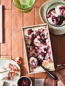 Turkish ice cream with pavlova leftovers from Christmas