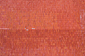 Aerial view of the roof of a house, Taiba, São Gonçalo do Amarante, Ceará, Brazil