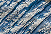 Abstract aerial view of Aletsch Glacier ice formation, Valais, Switzerland.