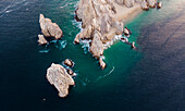 Aerial view of Cabo San Lucas, Baja California, Mexico.