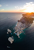 Aerial view of Cabo San Lucas, Baja California, Mexico.