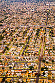 Aerial view of Los Angeles, California, USA