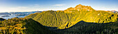 Panoramic aerial view of Harbor Mountain, Baranof Island, Tongass National Forest, Sitka, Alaska, USA