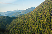 Aerial view of Harbor Mountain, Baranof Island, Alexander Archipelago, Southeast Alaska, USA