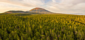 Panoramic aerial view of Mt Edgecumbe, a dormant volcano, Kruzof Island, Tongass National Forest, Sitka, Alaska